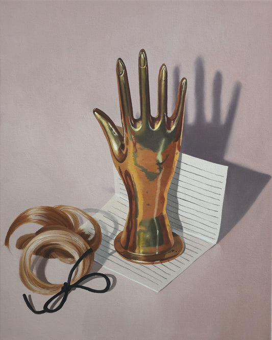 Bronze Hand with Lock of Hair